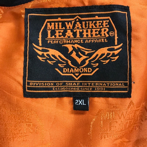 Milwaukee Leather Men’s Leather Vest 2XL - Picture 5 of 5